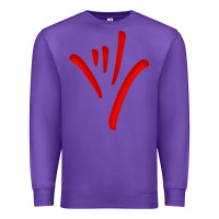 Purple asl (american sign language) tshirt  i love you classic Premium Sweatshirt - PixelWave