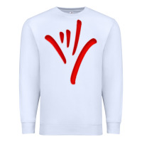 White asl (american sign language) tshirt  i love you classic Premium Sweatshirt - PixelWave