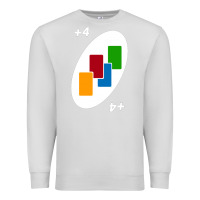 Dove Grey Uno Card Game Draw Four Premium Sweatshirt - PixelWave
