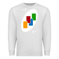 Oatmeal Heather Uno Card Game Draw Four Premium Sweatshirt - PixelWave