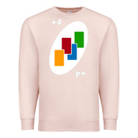 Pale Pink Uno Card Game Draw Four Premium Sweatshirt - PixelWave