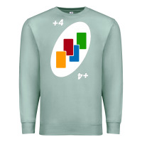 Seafoam Uno Card Game Draw Four Premium Sweatshirt - PixelWave