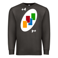 Smoke Uno Card Game Draw Four Premium Sweatshirt - PixelWave