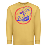 Antique Gold cool whip vintage design   80s aesthetic Premium Sweatshirt - PixelWave