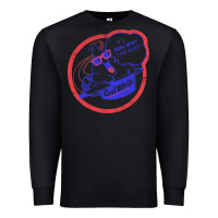 Black cool whip vintage design   80s aesthetic Premium Sweatshirt - PixelWave