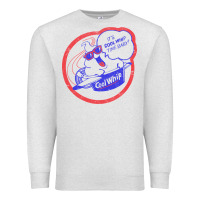 Oatmeal Heather cool whip vintage design   80s aesthetic Premium Sweatshirt - PixelWave