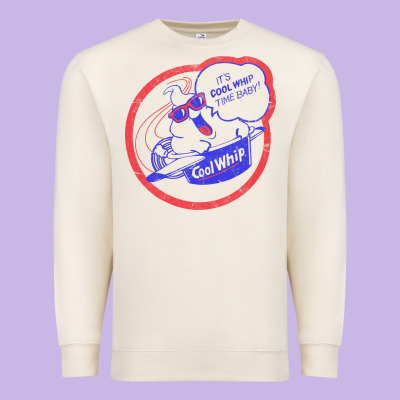 Cool Whip Vintage Design   80s Aesthetic Premium Sweatshirt Designed By Pixelwave