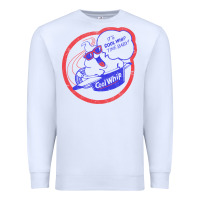 White cool whip vintage design   80s aesthetic Premium Sweatshirt - PixelWave