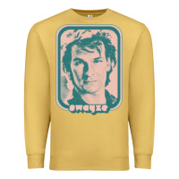 Antique Gold patrick swayze retro 80s fan aesthetic design Premium Sweatshirt - PixelWave