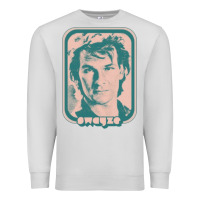 Dove Grey patrick swayze retro 80s fan aesthetic design Premium Sweatshirt - PixelWave