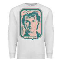 Oatmeal Heather patrick swayze retro 80s fan aesthetic design Premium Sweatshirt - PixelWave