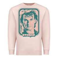 Pale Pink patrick swayze retro 80s fan aesthetic design Premium Sweatshirt - PixelWave
