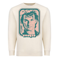 Sandshell patrick swayze retro 80s fan aesthetic design Premium Sweatshirt - PixelWave