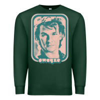 Sports Green patrick swayze retro 80s fan aesthetic design Premium Sweatshirt - PixelWave