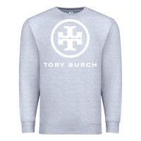 Heather Grey white burch tory Premium Sweatshirt - PixelWave