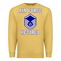 Antique Gold military master sergeant air force retired t shirt Premium Sweatshirt - PixelWave