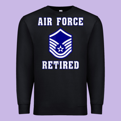 Military Master Sergeant Air Force Retired T Shirt Premium Sweatshirt Designed By Pixelwave