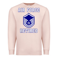 Pale Pink military master sergeant air force retired t shirt Premium Sweatshirt - PixelWave