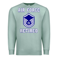 Seafoam military master sergeant air force retired t shirt Premium Sweatshirt - PixelWave