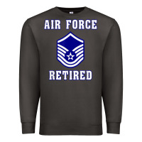 Smoke military master sergeant air force retired t shirt Premium Sweatshirt - PixelWave