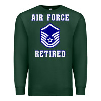 Sports Green military master sergeant air force retired t shirt Premium Sweatshirt - PixelWave