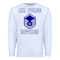 White military master sergeant air force retired t shirt Premium Sweatshirt - PixelWave