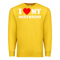 Lemon I Love My Boyfriend T-Shirt Premium Sweatshirt - PixelWave
