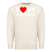 Sandshell I Love My Boyfriend T-Shirt Premium Sweatshirt - PixelWave