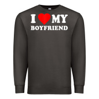 I Love My Boyfriend T-shirt Premium Sweatshirt | Teevron