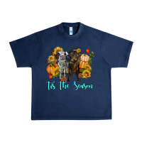 Navy Tis The Season Cows Urban Heavy Tee - RanaPortraitStore