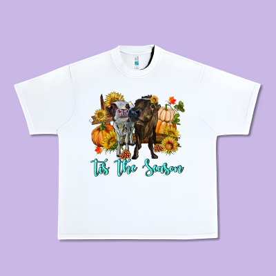 Tis The Season Cows Urban Heavy Tee Designed By Ranaportraitstore