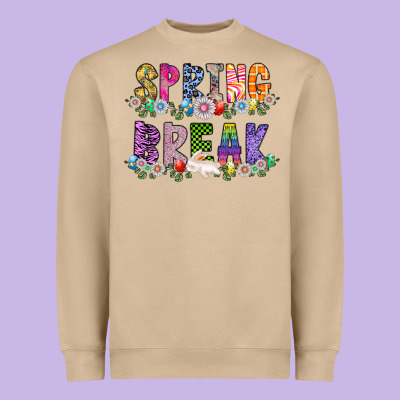 Spring Break Heavyweight Sweatshirt Designed By Cowhidedigitalart