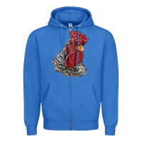 True Royal dominique rooster head Zipper Hoodie - LillyAllenDesigns