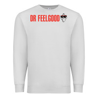 Dove Grey Dr. Feelgood Premium Sweatshirt - PixelWave