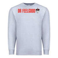 Heather Grey Dr. Feelgood Premium Sweatshirt - PixelWave