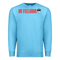 Ocean Blue Dr. Feelgood Premium Sweatshirt - PixelWave