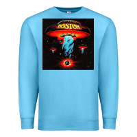 Ocean Blue Boston Classic Premium Sweatshirt - PixelWave