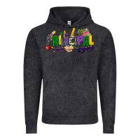 Vintage Black principal mardi gras cowgirl Vintage Hoodie - CowGirlArtShop