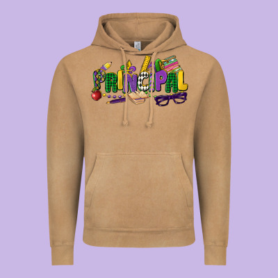 Principal Mardi Gras Cowgirl Vintage Hoodie Designed By Cowgirlartshop