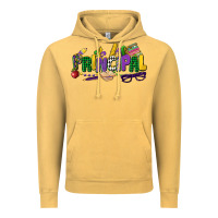 Vintage Mustard principal mardi gras cowgirl Vintage Hoodie - CowGirlArtShop