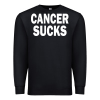 Black cancer sucks Premium Sweatshirt - PixelWave