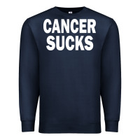 Navy cancer sucks Premium Sweatshirt - PixelWave