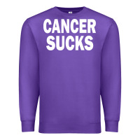 Purple cancer sucks Premium Sweatshirt - PixelWave