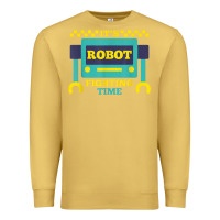 Antique Gold it's robot fighting time funny robotics engineer battle bots Premium Sweatshirt - PixelWave