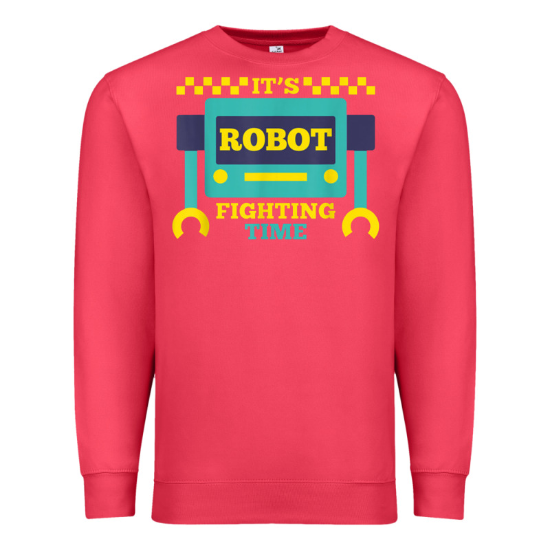 It's Robot Fighting Time Funny Robotics Engineer Battle Bots Premium Sweatshirt by PixelWave | Teevron