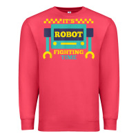 Cardinal it's robot fighting time funny robotics engineer battle bots Premium Sweatshirt - PixelWave