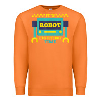Carrot it's robot fighting time funny robotics engineer battle bots Premium Sweatshirt - PixelWave