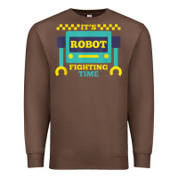 Chestnut it's robot fighting time funny robotics engineer battle bots Premium Sweatshirt - PixelWave