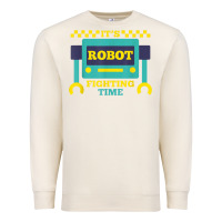 Sandshell it's robot fighting time funny robotics engineer battle bots Premium Sweatshirt - PixelWave