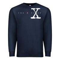 Navy the x files [tb] Premium Sweatshirt - PixelWave
